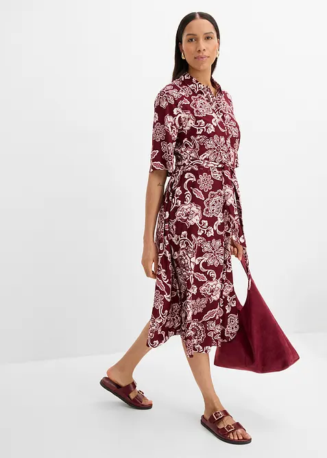 Robe-chemise en viscose fluide, bonprix