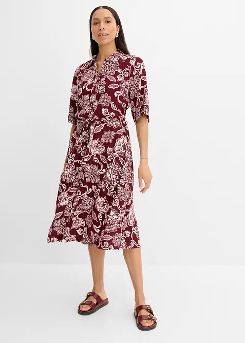 Robe-chemise en viscose fluide, bonprix