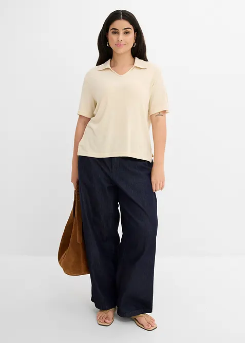 Polo aspect maille, bonprix