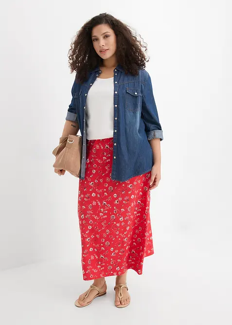 Jersey-Rock aus Baumwoll-Stretch, bonprix