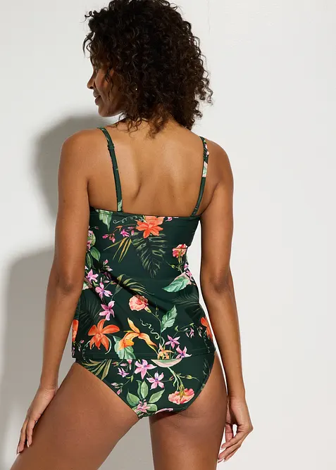 Bandeau-Tankini mit Wickeloptik (2-tlg.Set), bonprix