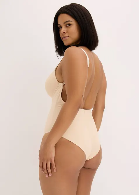 Body sculptant dos nu avec bretelles multipositions, maintien mod&eacute;r&eacute;, bonprix