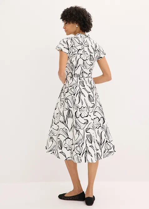 Robe drap&eacute;e, bonprix