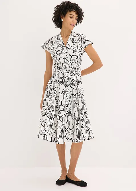 Robe drap&eacute;e, bonprix