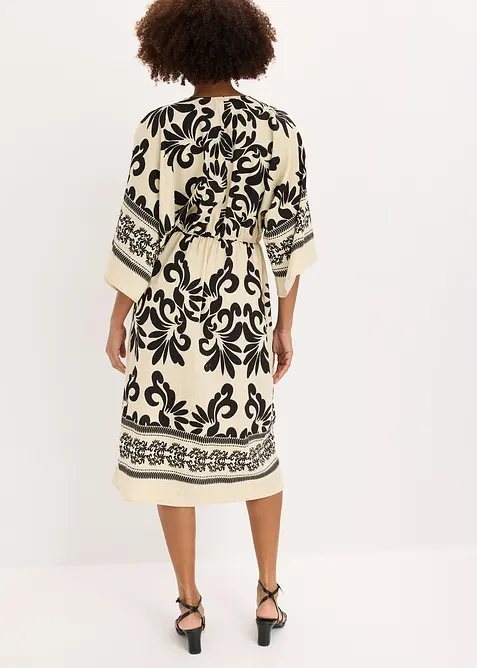 Midikleid aus flie&szlig;endem Viskoe-Mix, bonprix