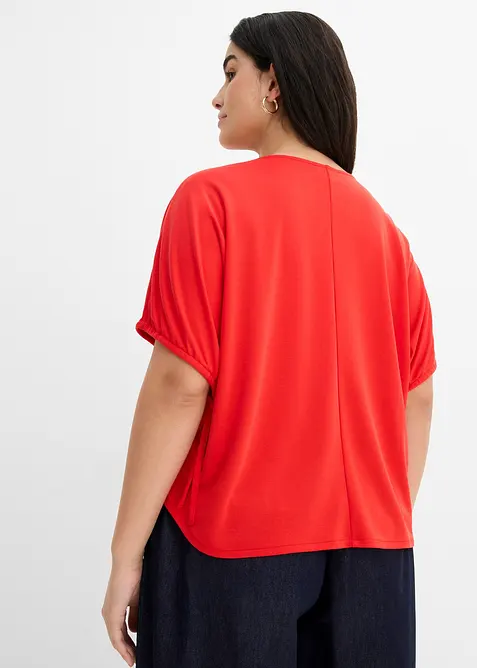 T-shirt ample en maille piqu&eacute;e robuste, bonprix