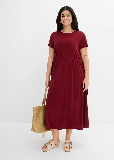 Robe douce en jersey piqu&eacute;, bonprix