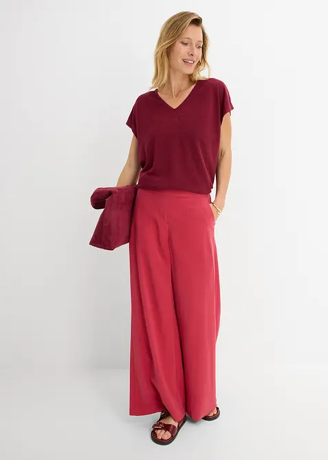 Oversize-Shirt in Strickoptik, bonprix