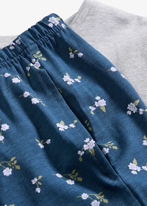 Pyjama avec T-shirt manches courtes slim, bonprix