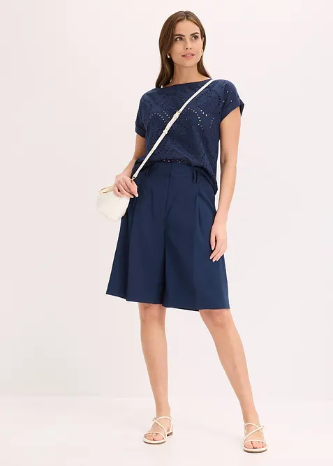 Shirt mit Lochspitze, bonprix