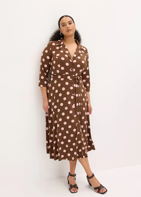 Robe-chemise avec lien &agrave; nouer (ens. 2 pces), bonprix