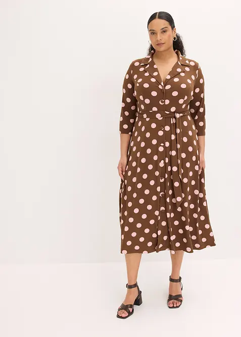 Robe-chemise avec lien &agrave; nouer (ens. 2 pces), bonprix