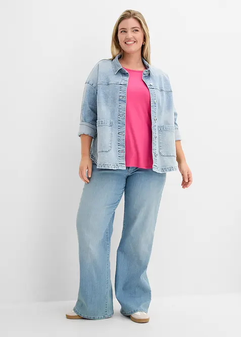 T-shirt doux en viscose extensible, bonprix