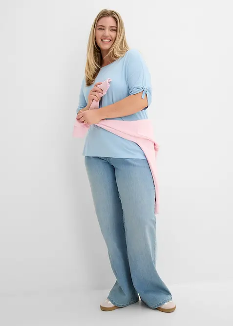 T-Shirt mit U-Boot-Ausschnitt, bonprix