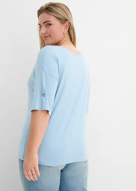 T-Shirt mit U-Boot-Ausschnitt, bonprix