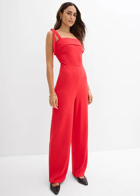 Jumpsuit mit Schleifen-Tr&auml;gern, bonprix