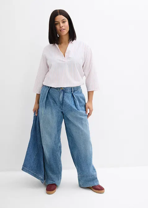 Wide-Leg-Jeans, High Waist, bonprix
