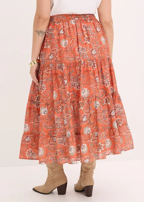 Maxirock  aus reiner Baumwolle, bonprix