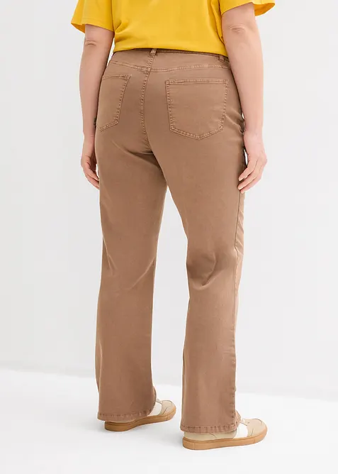 Jean flare taille mi-haute, extensible, bonprix