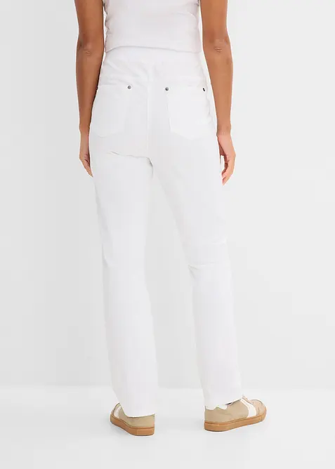 Pantalon &agrave; enfiler avec taille confortable, Straight, bonprix