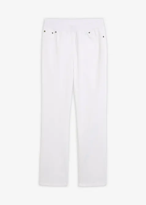 Pantalon &agrave; enfiler avec taille confortable, Straight, bonprix