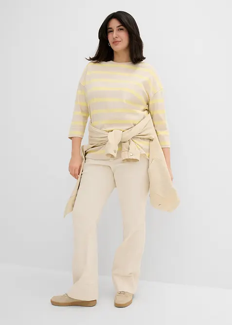 Longshirt aus schwerer Bio-Baumwolle, bonprix