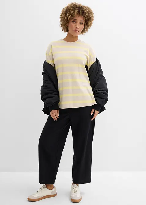 Longshirt aus schwerer Bio-Baumwolle, bonprix