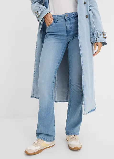 Flared Jeans Mid Waist, Stretch, bonprix