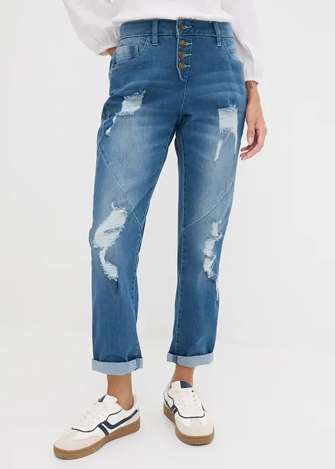 Jean boyfriend taille mi-haute, bonprix