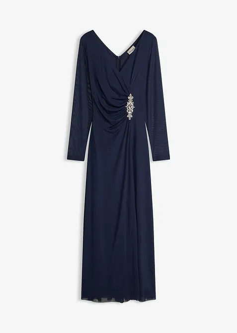 Robe de soir&eacute;e en tulle d&eacute;licat avec des strass, bonprix