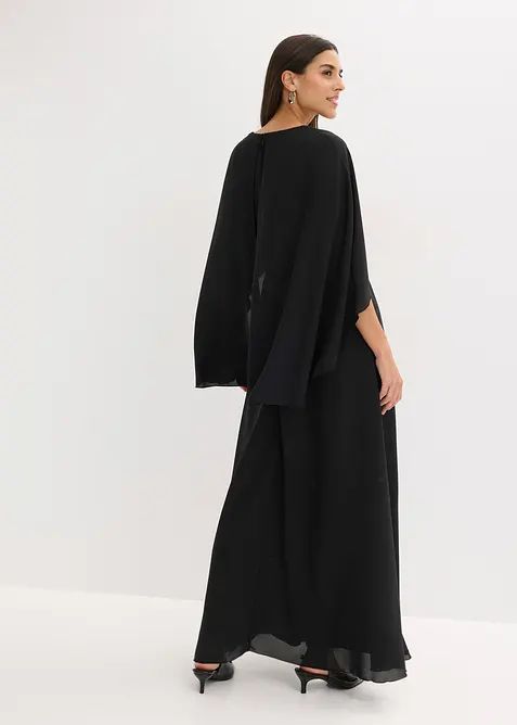 Abendkleid aus feinem Chiffon mit Pailletten-Einsatz, bonprix