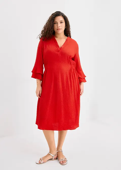 Robe en mati&egrave;re textur&eacute;e, bonprix