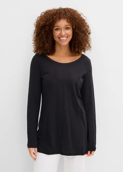 Langarmshirt aus reiner Baumwolle, bonprix