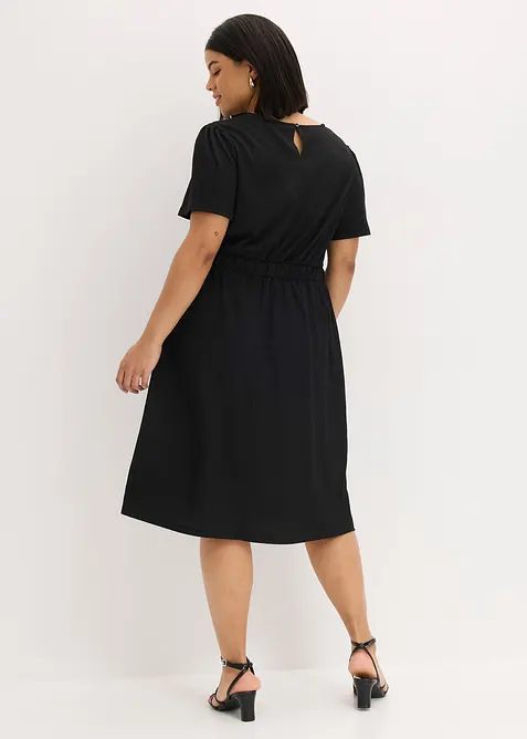 Robe &eacute;vas&eacute;e en jersey, bonprix