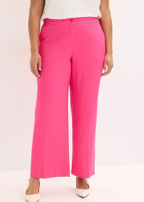 Pantalon large et l&eacute;ger &agrave; pinces, bonprix