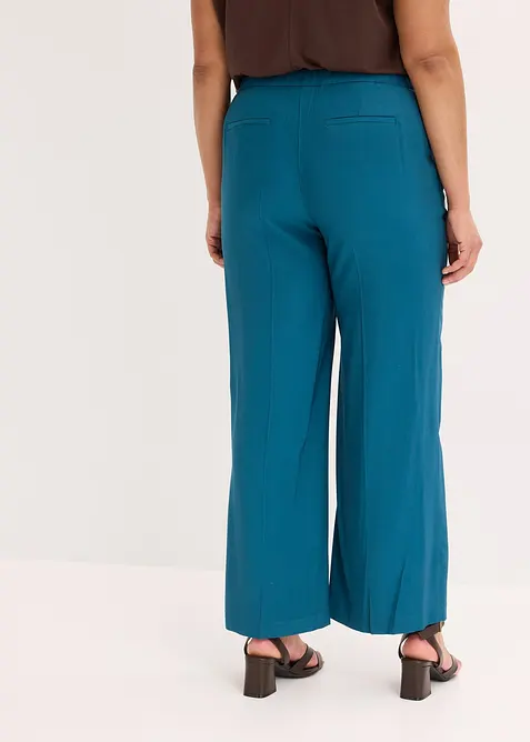 Pantalon large et l&eacute;ger &agrave; pinces, bonprix