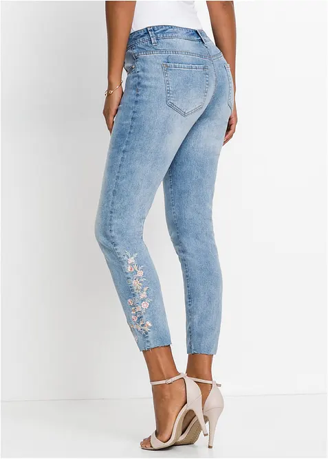 Jean skinny taille mi-haute, raccourci, bonprix