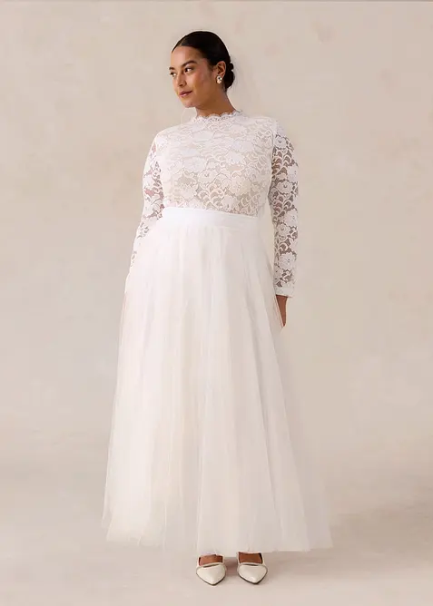 Maxirock aus zartem T&uuml;ll, bonprix