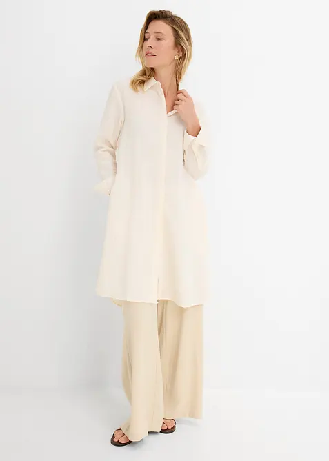 Longbluse aus softem Viskose-Mix, bonprix