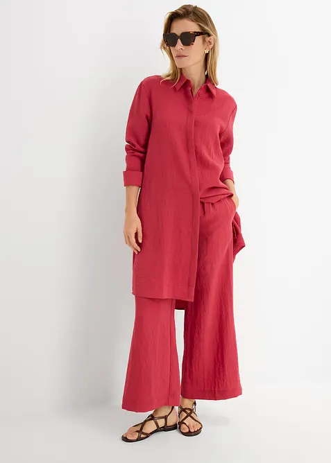 Chemisier long et doux, viscose majoritaire, bonprix