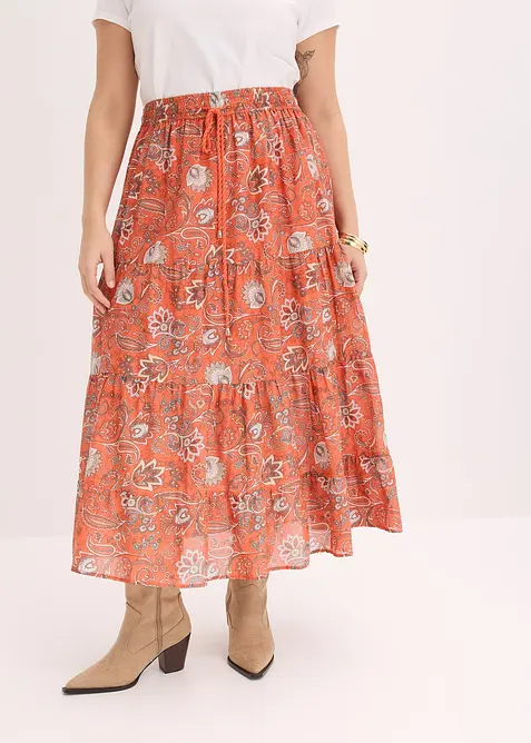 Maxirock  aus reiner Baumwolle, bonprix