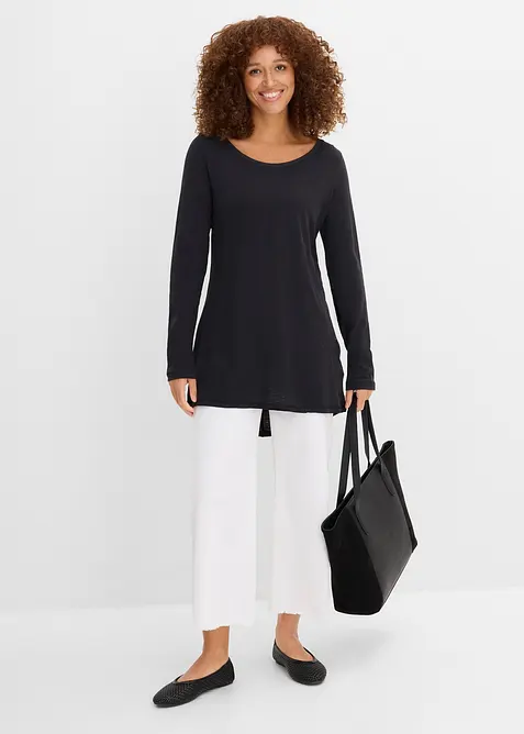 Langarmshirt aus reiner Baumwolle, bonprix