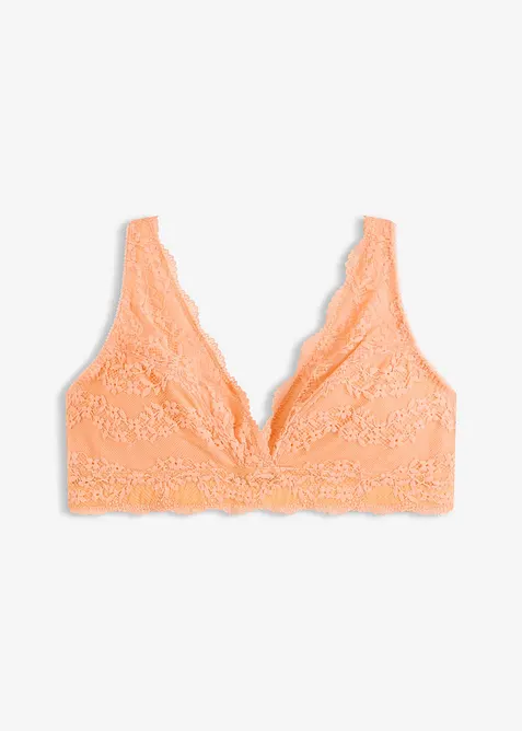 Soutien-gorge bralette confortable en coton et dentelle, bonprix