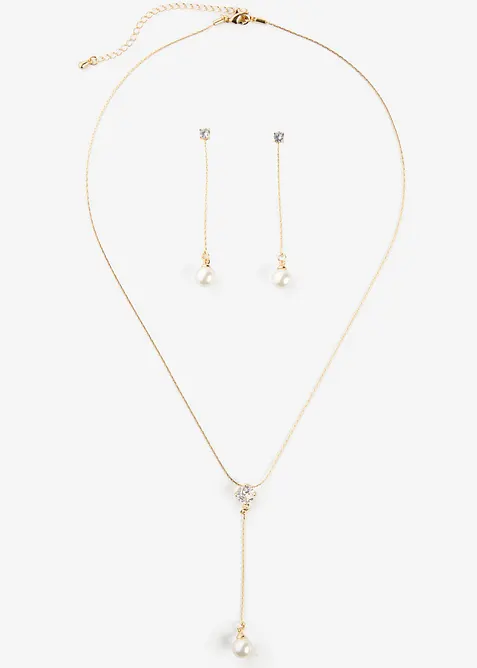 Collier + boucles d&rsquo;oreille (ens. 2&nbsp;pces), bonprix