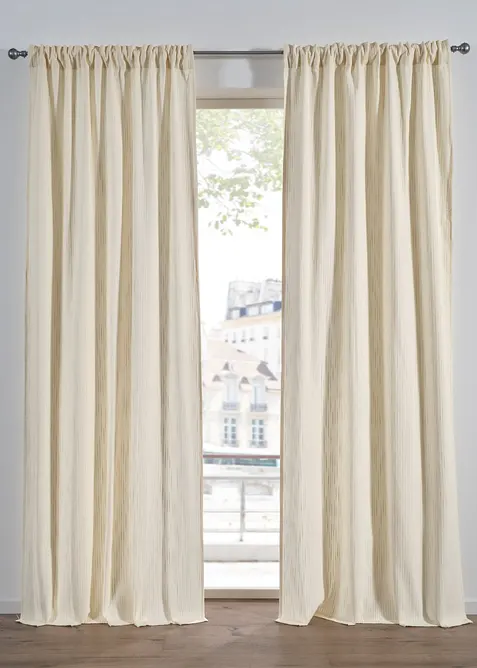 Rideau en coton (1&nbsp;pce), bonprix