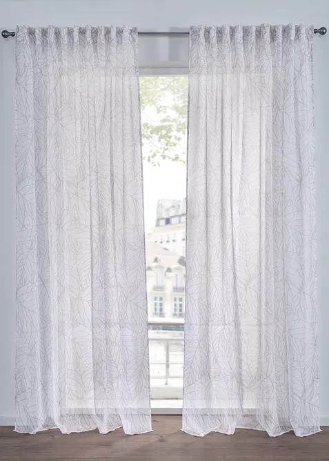 Voilage imprim&eacute; (1 pce), bonprix