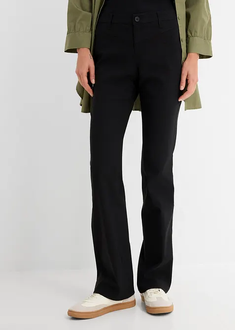 Bengalin-Stretch-Hose, Bootcut, bonprix