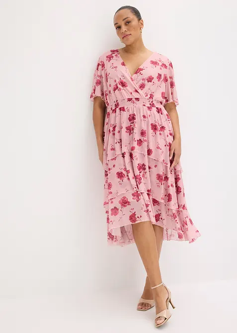 Midikleid aus softem Mesh, bonprix