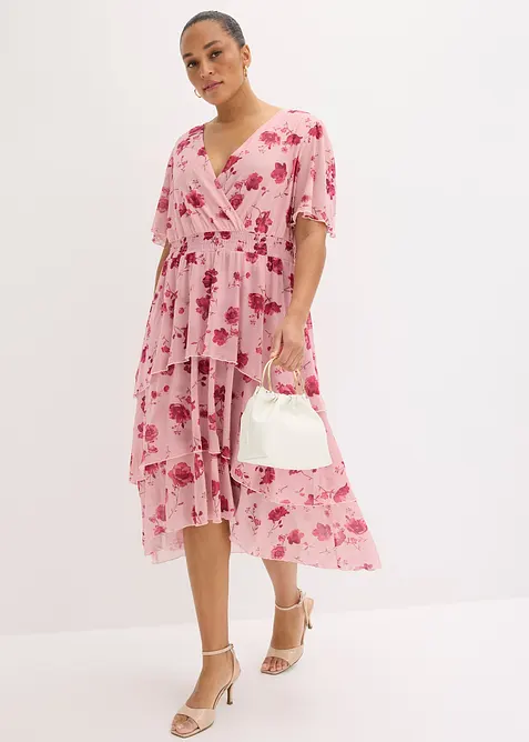 Midikleid aus softem Mesh, bonprix
