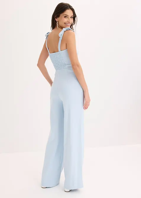 Jumpsuit mit Schleifen-Tr&auml;gern, bonprix